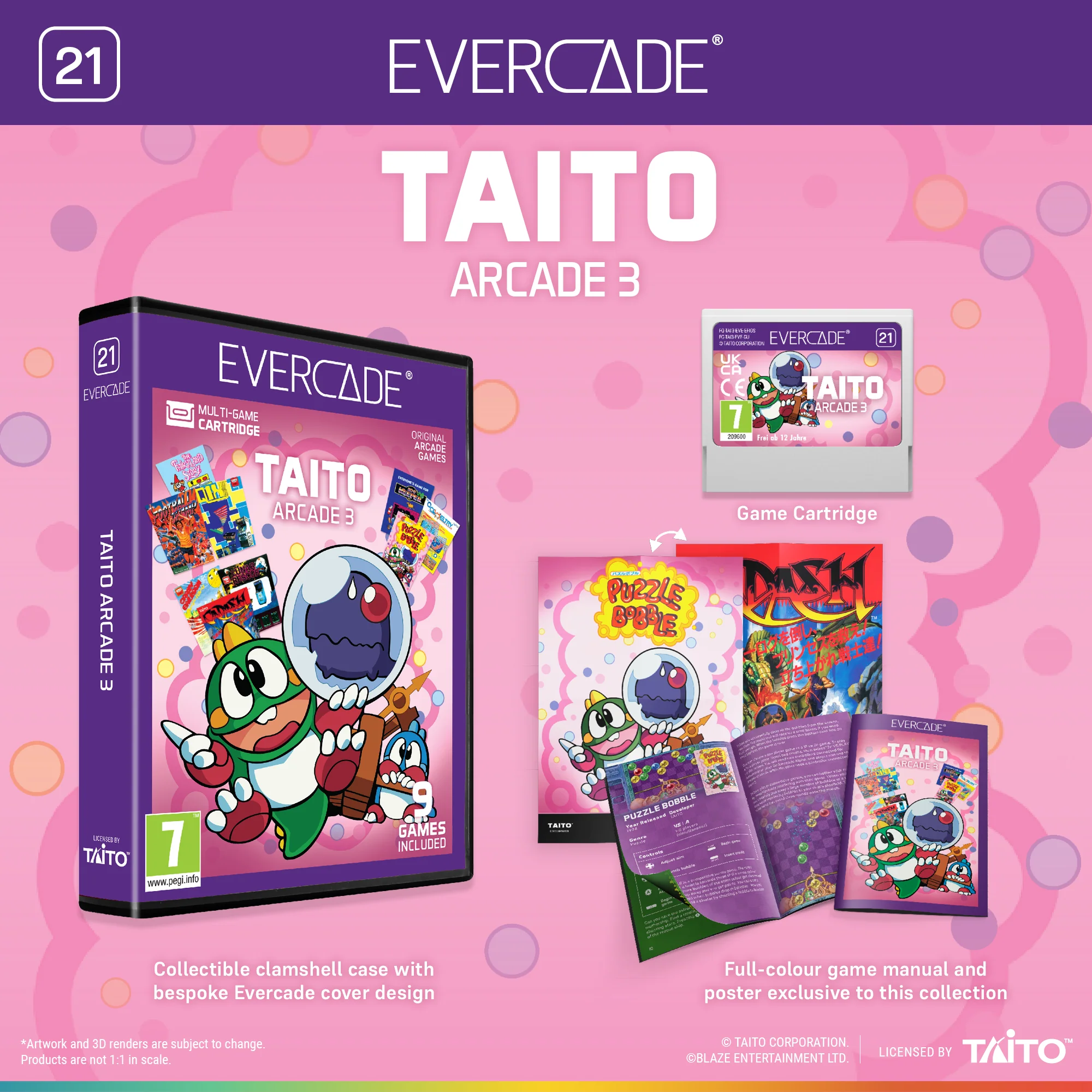 Evercade Cartridge #21 - Taito Arcade 3 - Image 2