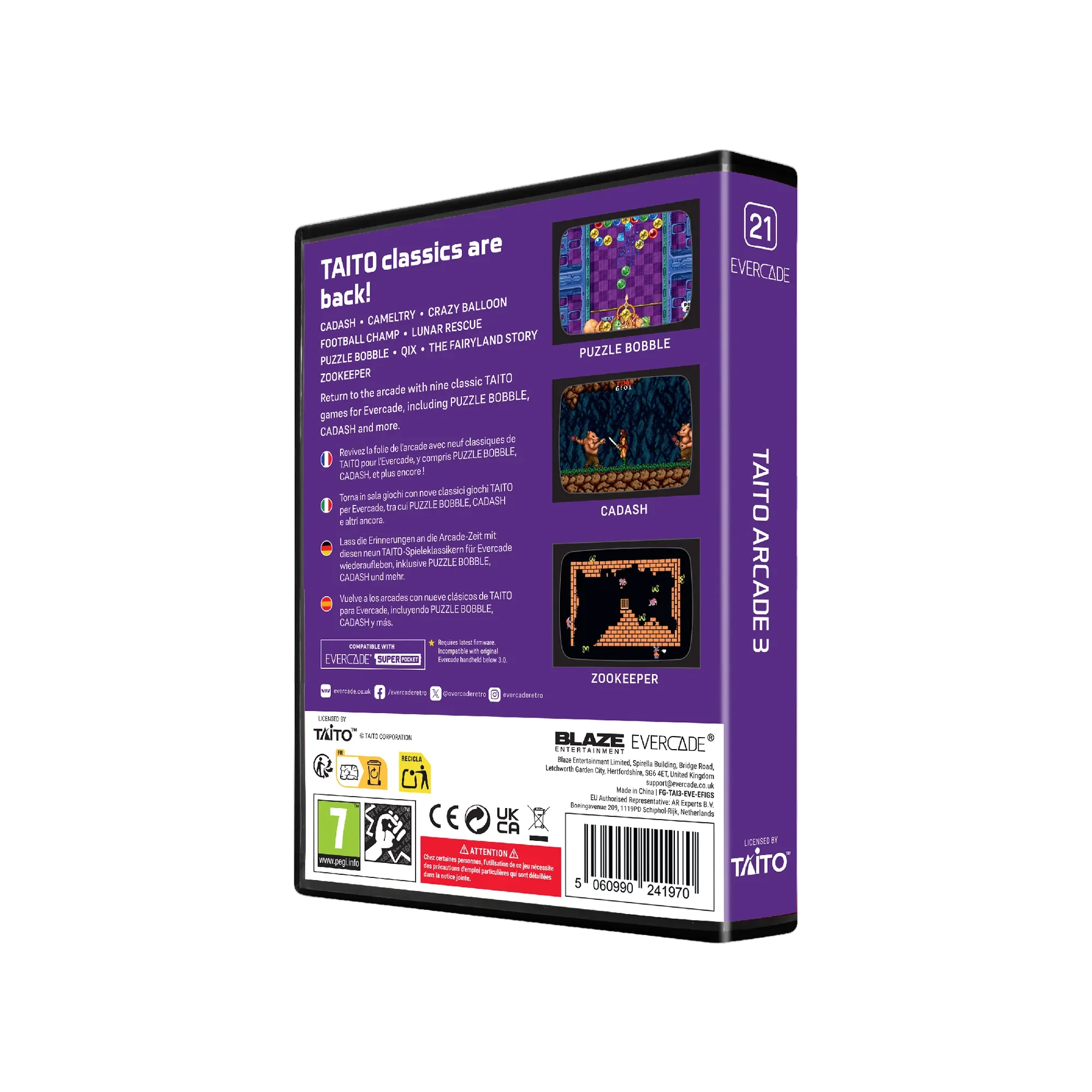 Evercade Cartridge #21 - Taito Arcade 3 - Image 4