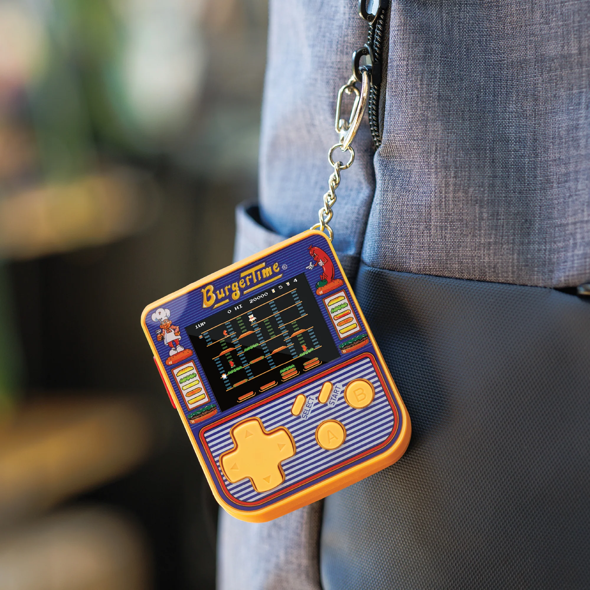 Super Micro Data East Retro Playable Gaming Keychain – BurgerTime, Karate Champ & Side Pocket - Image 4