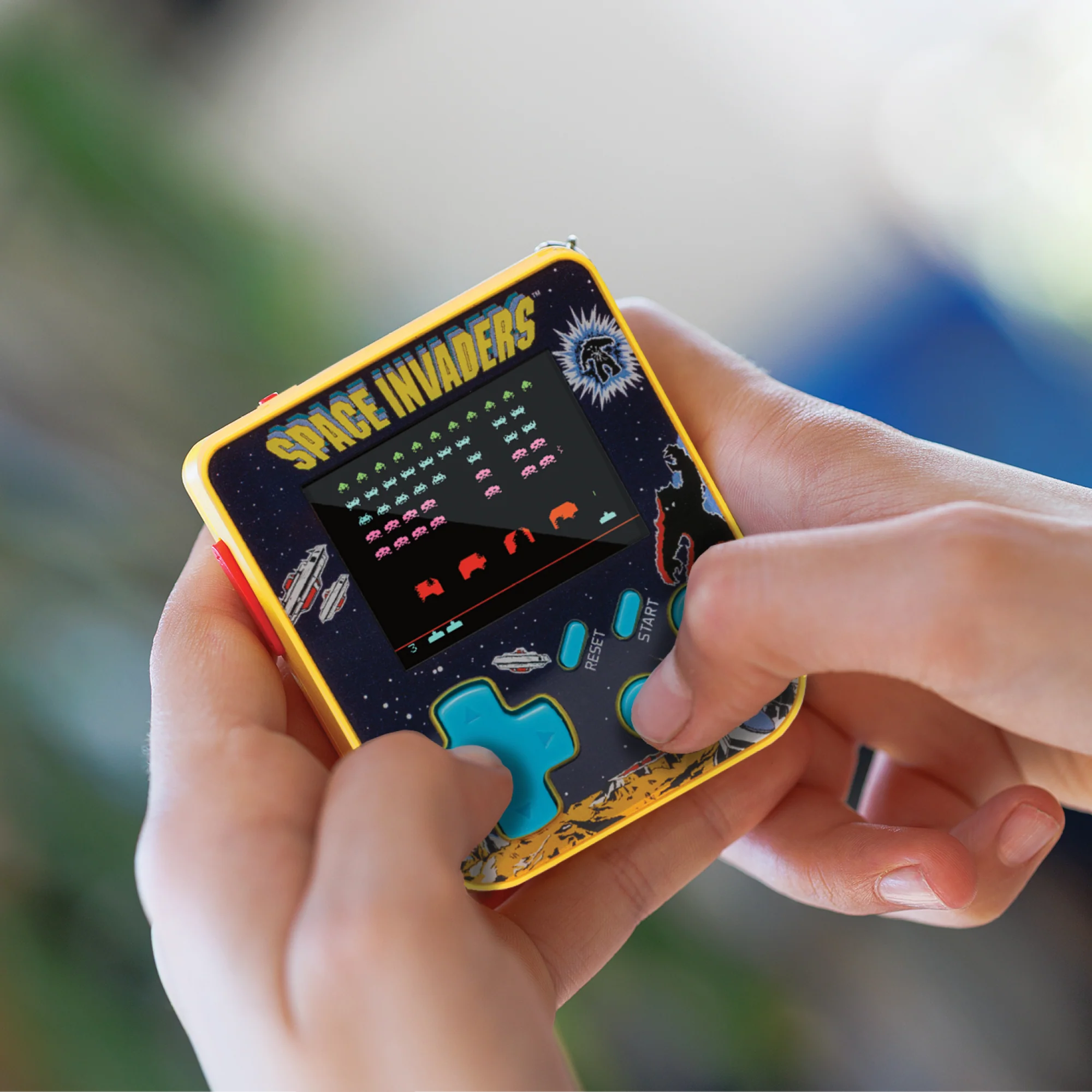 Super Micro Retro Playable Gaming Keychain - Space Invaders - Image 5
